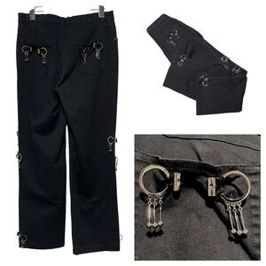 LISA CAMPOINE | Gothic Industrial Bondage Ring Pants | Underground Clubwear Goth